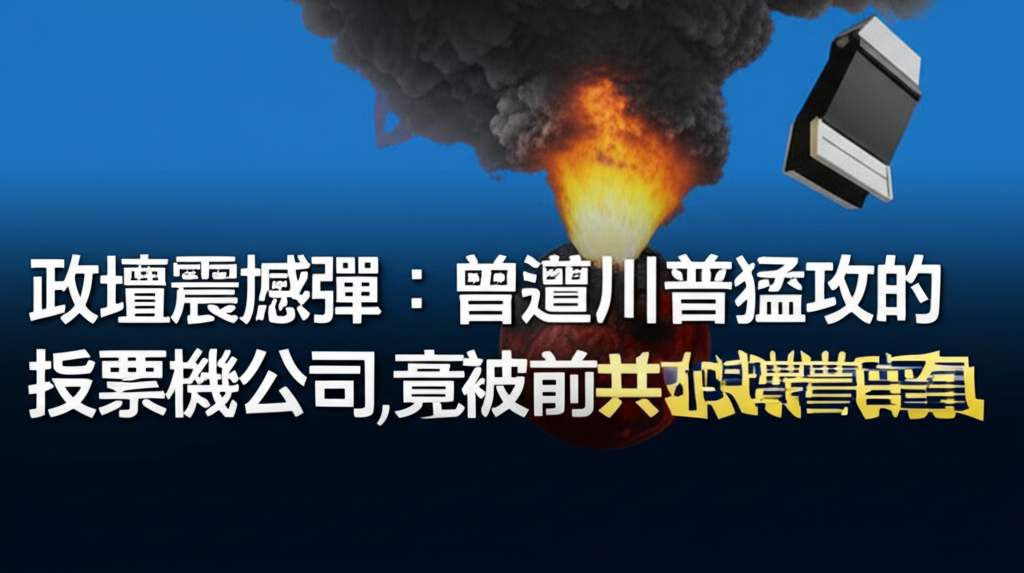 政壇震撼彈：曾遭川普猛攻的投票機公司，竟被前共和黨官員收購